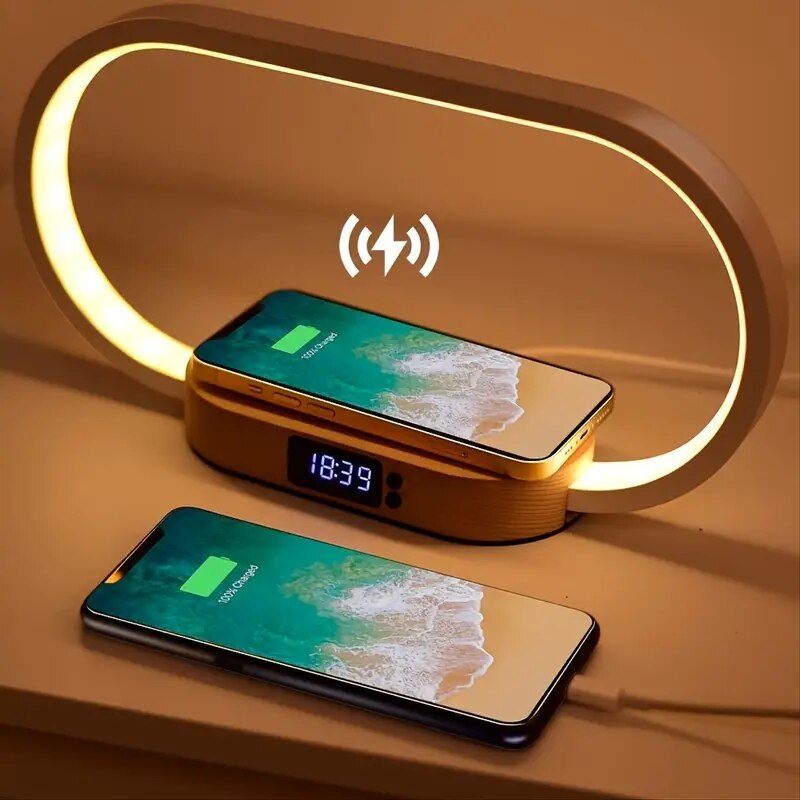 Wireless Charger Watch - Multifunction Wireless Charger Pad Stand Clock