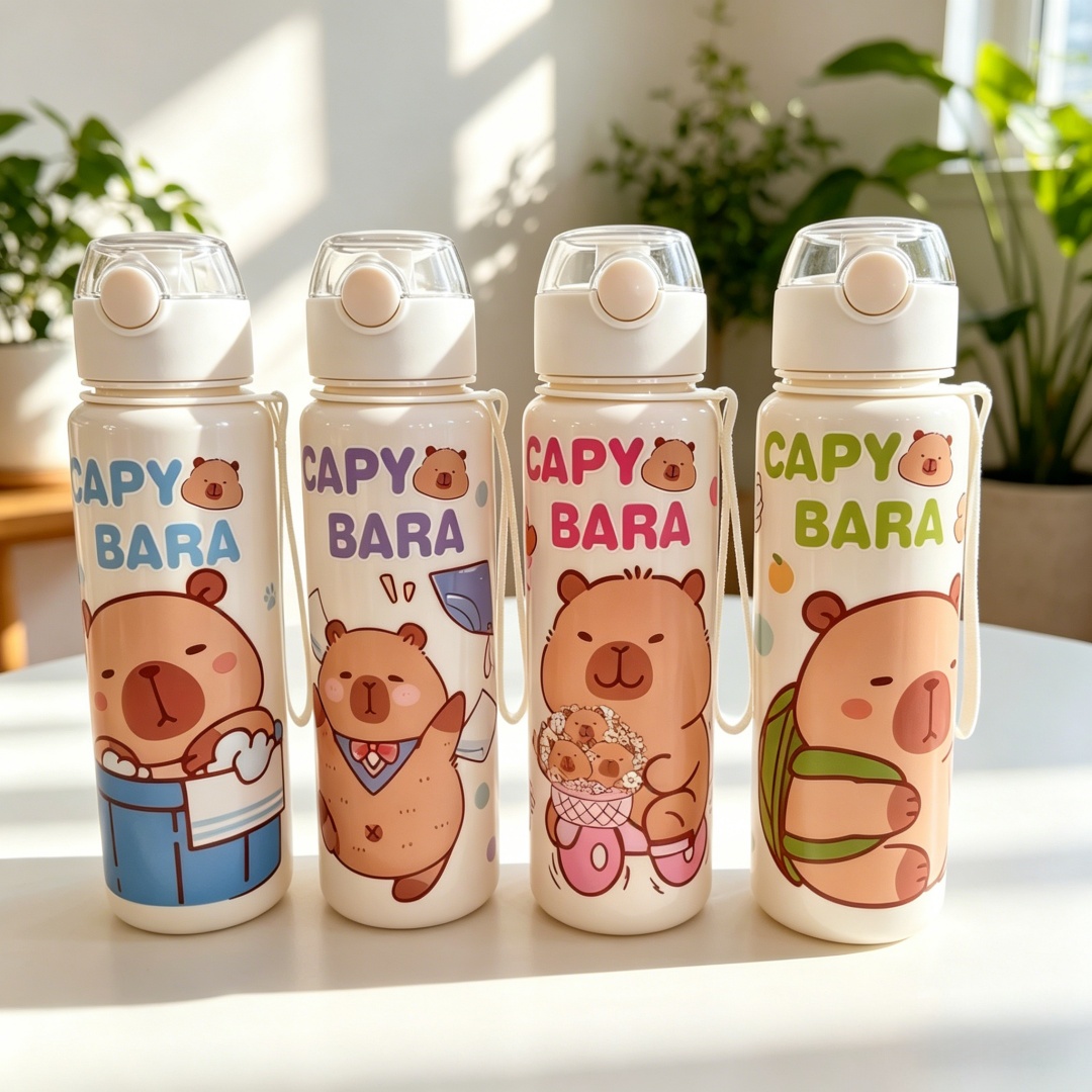 Rugged Sport Strap - 700ml Leak-Proof Durable Water Bottle Cute