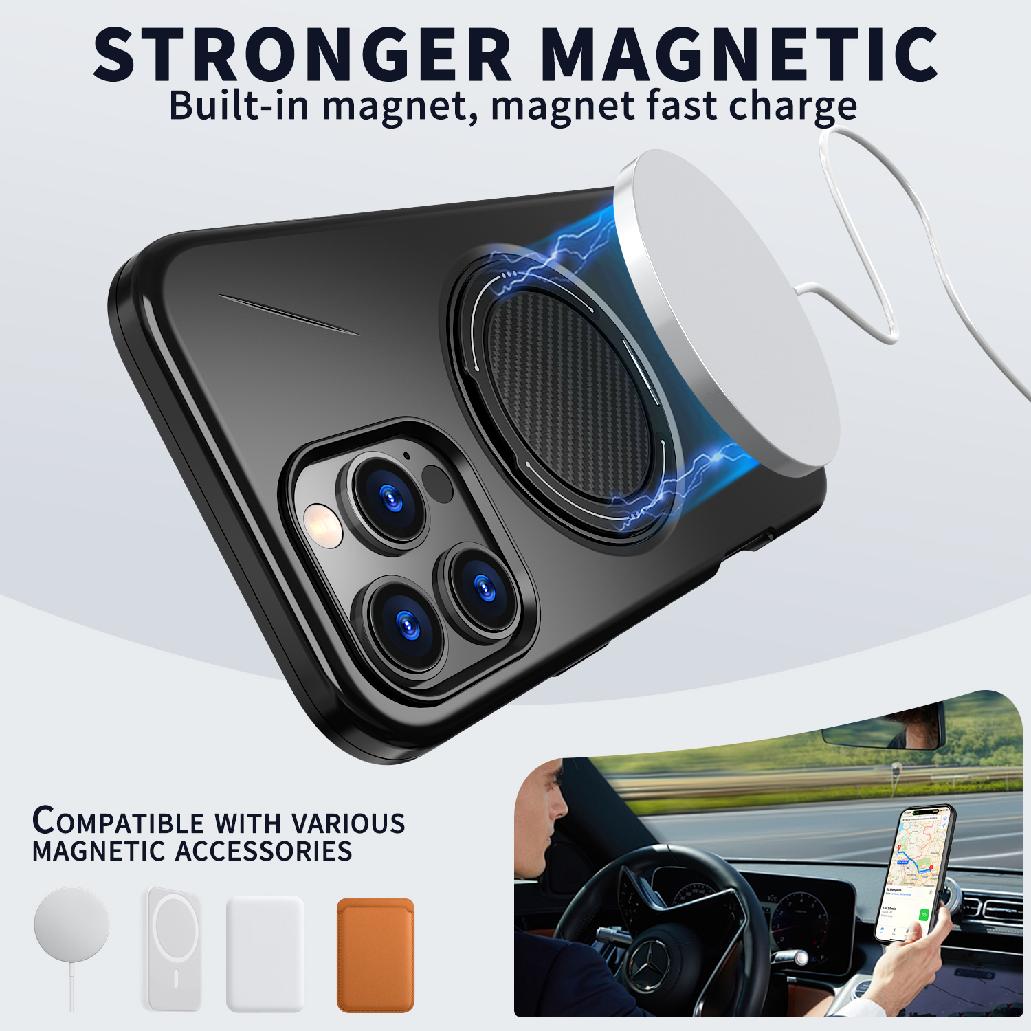 Wireless Charging Strong Magne - Magnetic Charging Stand ulasan dan harga
