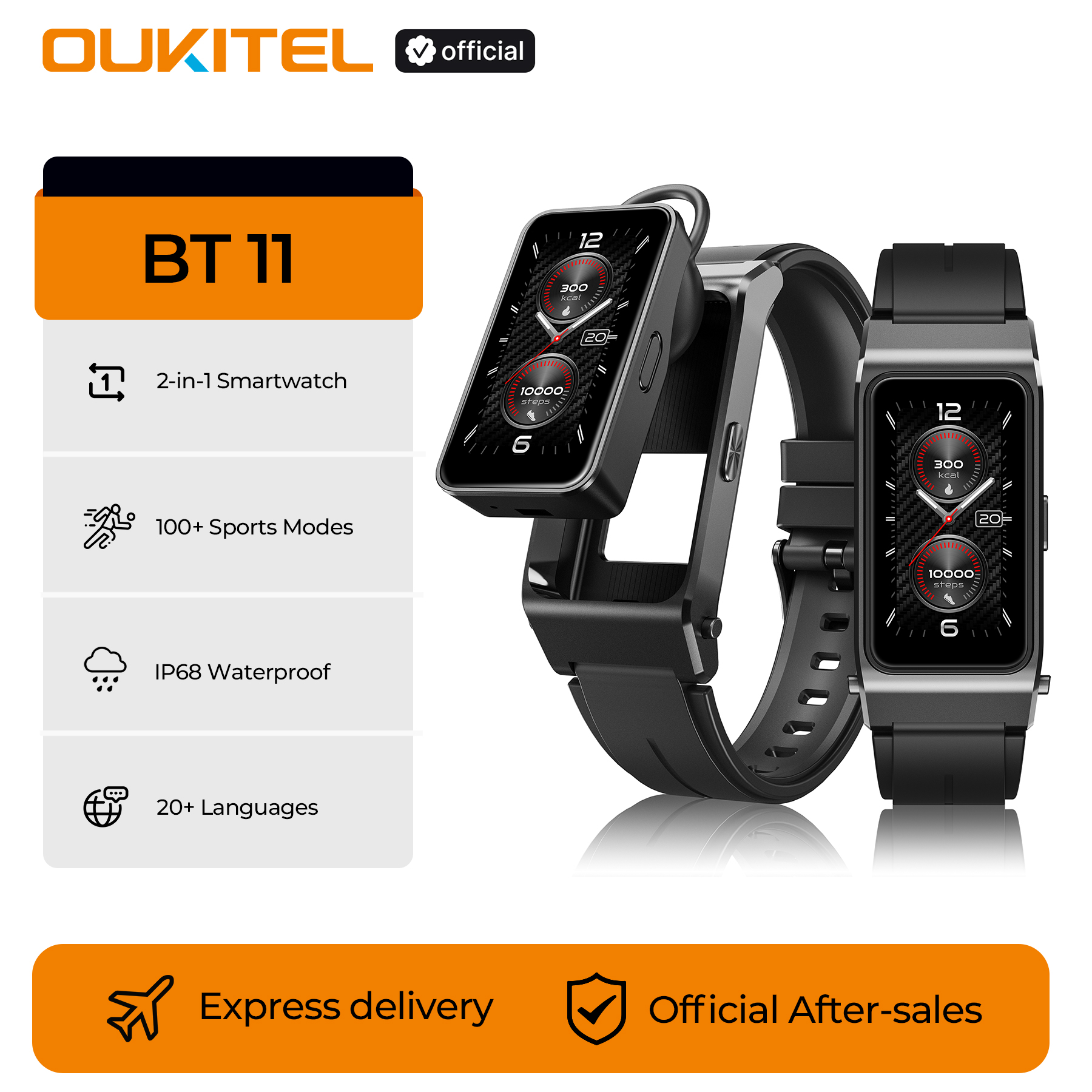 OUKITEL BT11 Smartwatch Blueto - Smartwatch Headset ulasan dan harga
