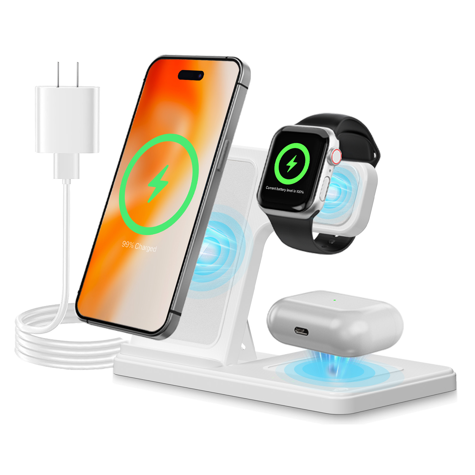 15W Magnetic Wireless Charger  - Wireless Charger Watch ulasan dan harga