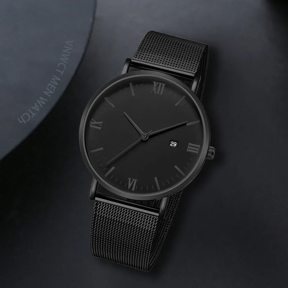 Ultra Thin Men Watch Magnetic  - Stainless Mesh Band ulasan dan harga