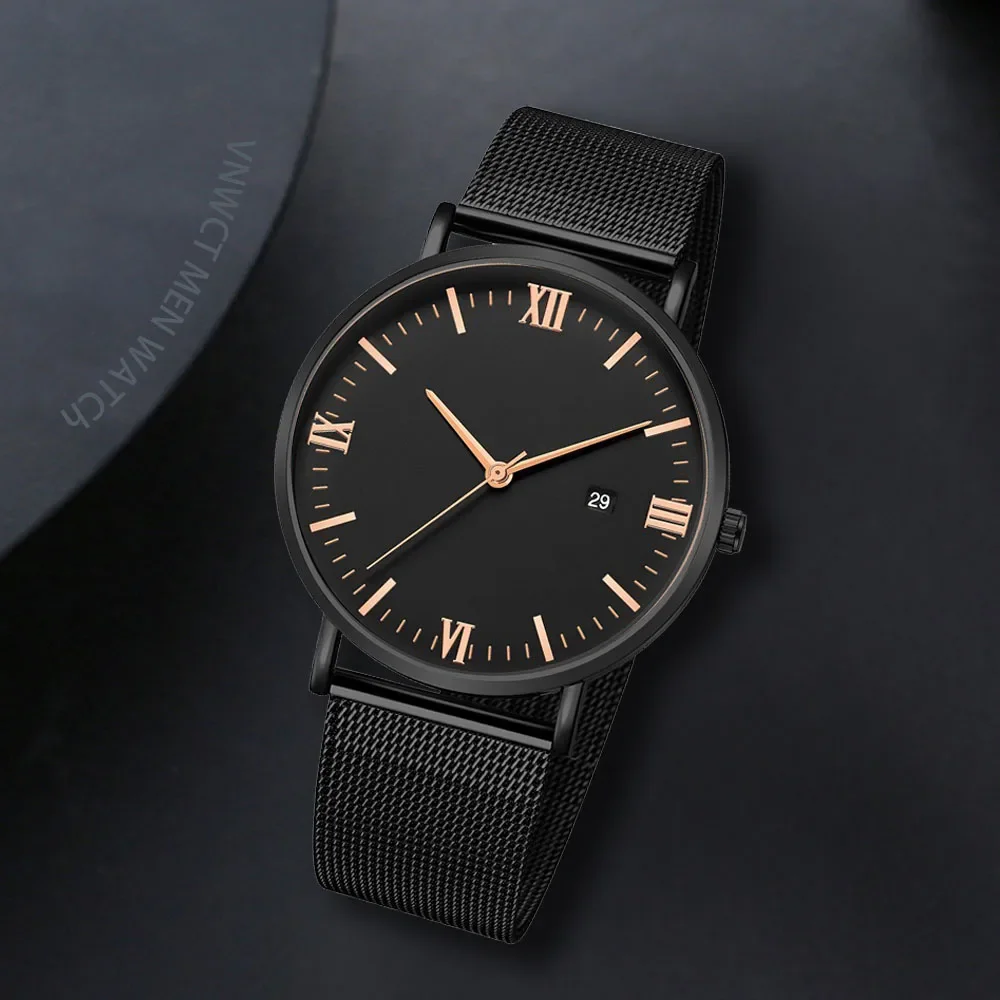 Ultra Thin Men Watch Magnetic  - Stainless Mesh Band ulasan dan harga