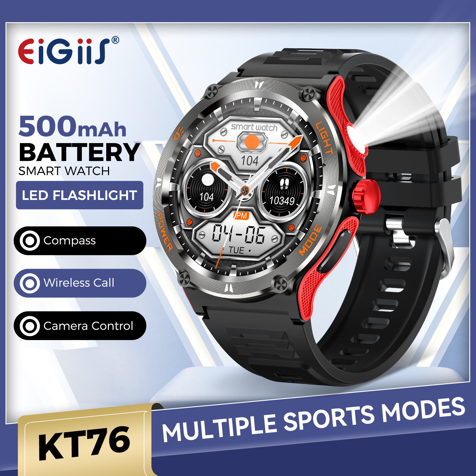 EIGIIS Smart Watch 3ATM Waterp - Smartwatch Faces ulasan dan harga