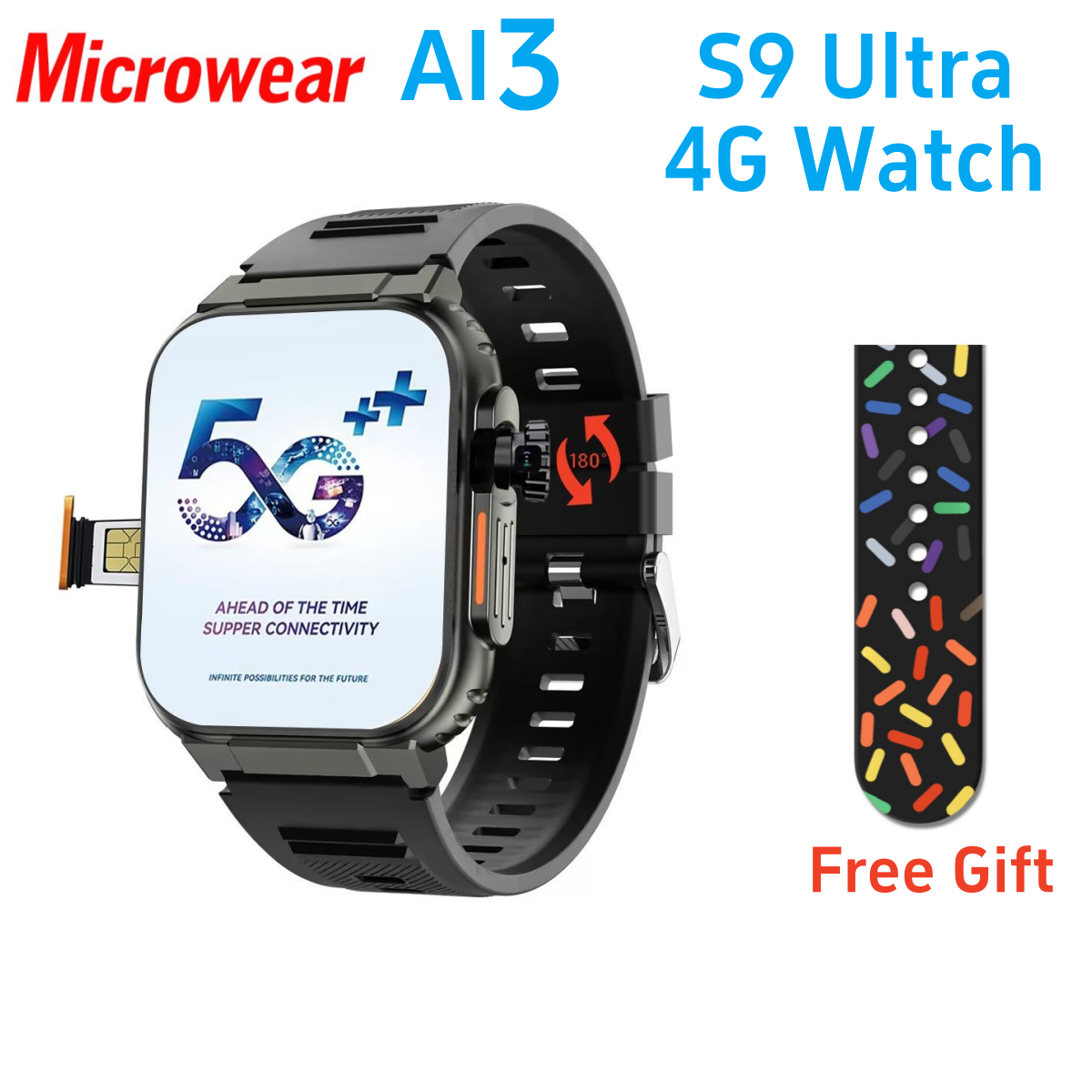 Microwear Ultra Ai3 Smart Watc - Smartwatch Faces ulasan dan harga