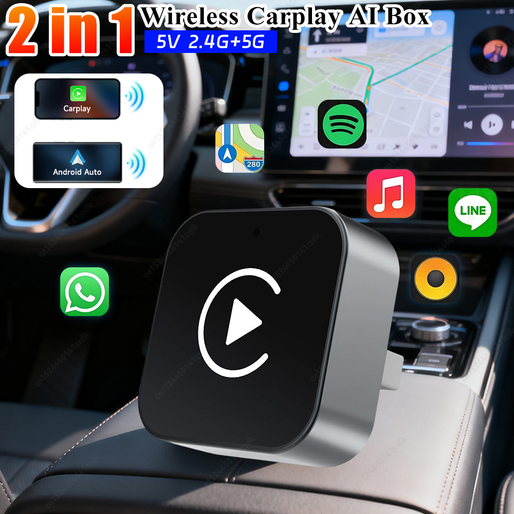 2-in-1 Wireless CarPlay & Andr - Smartwatch Universal ulasan dan harga