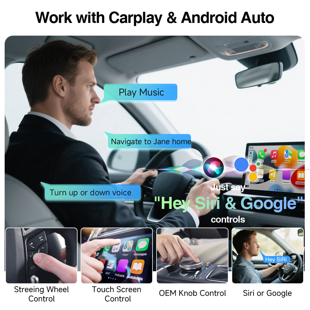 2-in-1 Wireless CarPlay & Andr - Smartwatch Universal ulasan dan harga