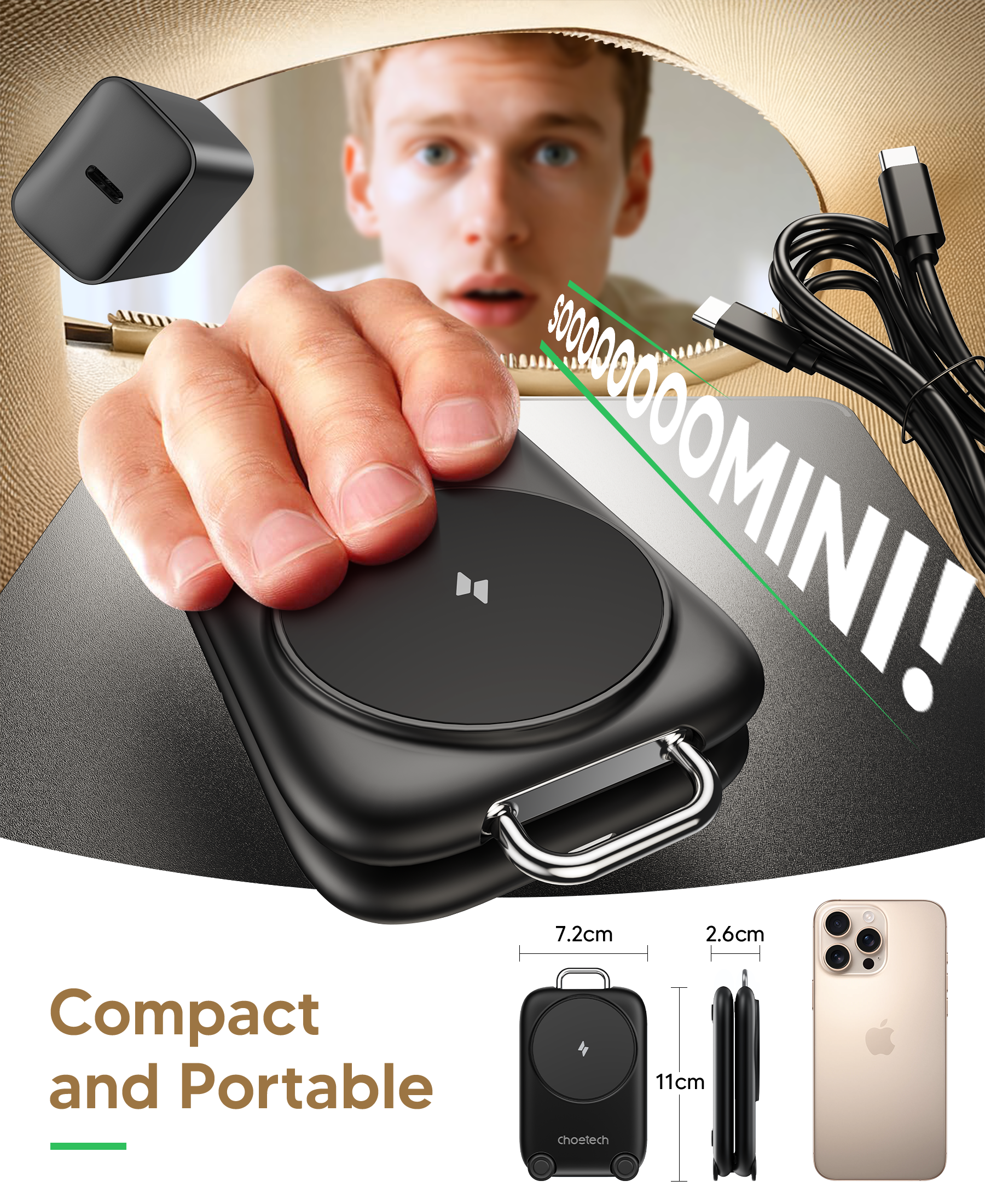 3-in-1  Travel Fast Charge Wir - Wireless Charger Watch ulasan dan harga