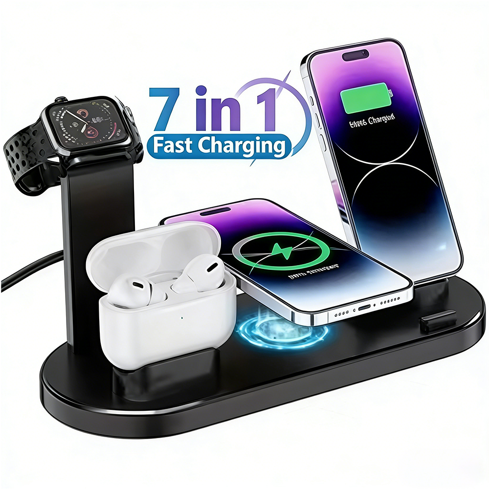 30W 7 in 1 Wireless Charger St - Wireless Charger Watch ulasan dan harga