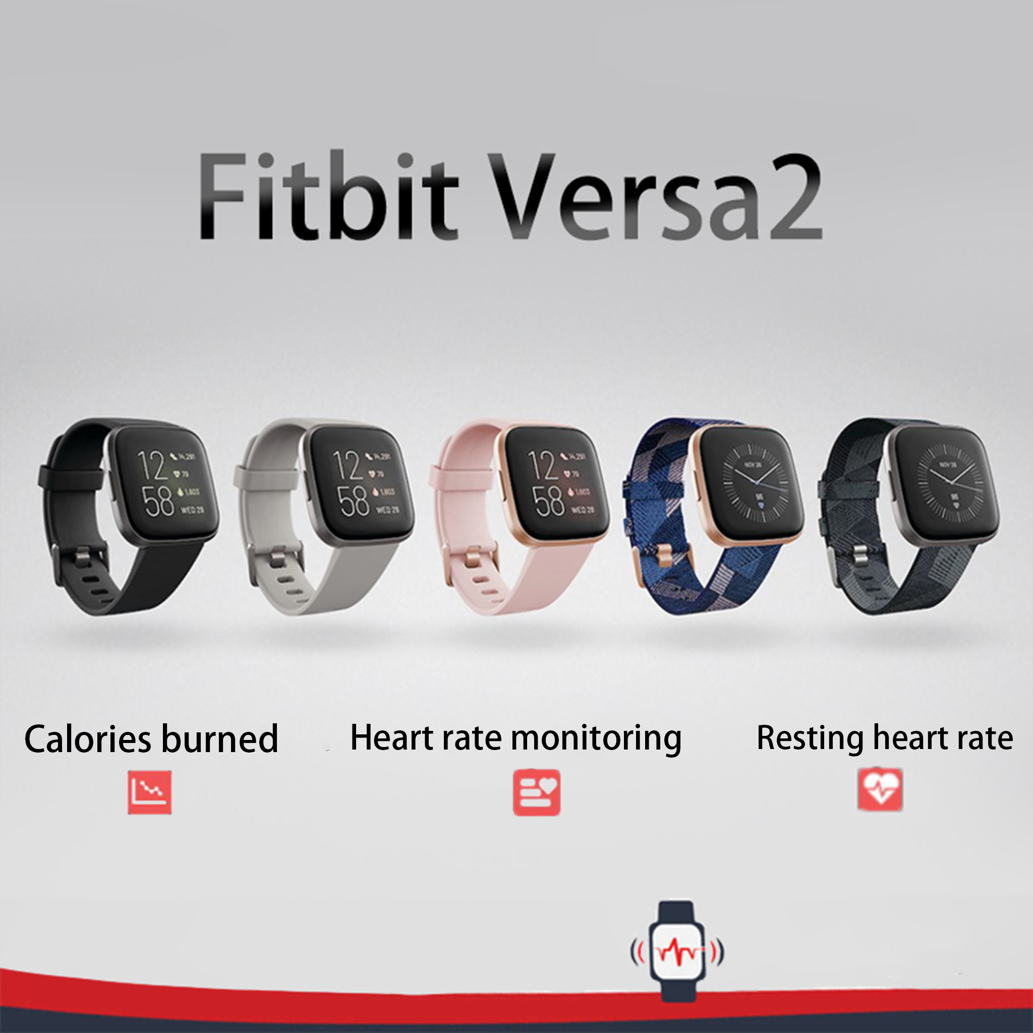 Fitbit Versa 2 Health and Fitn - Smartwatch Faces ulasan dan harga