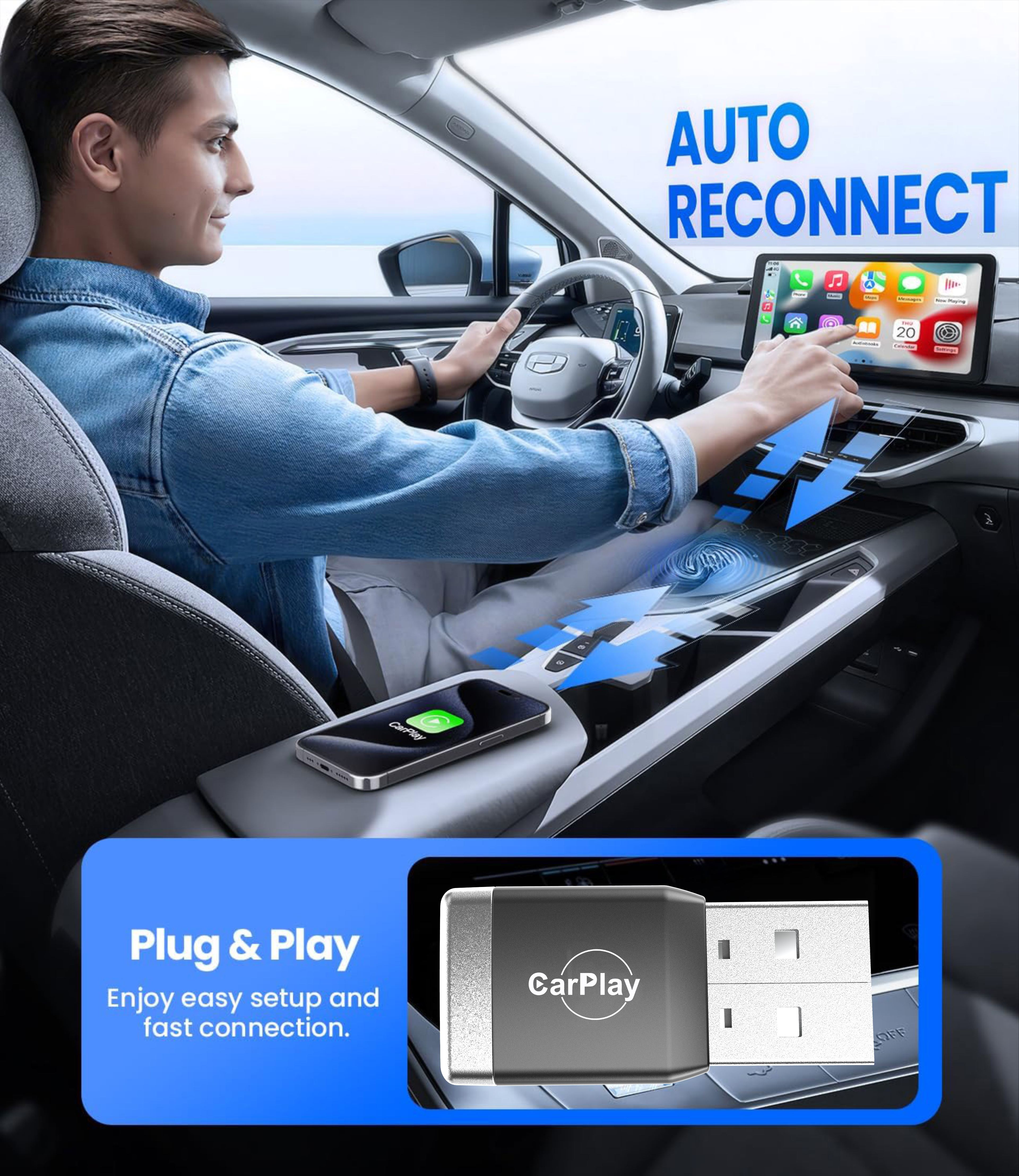 New Wireless CarPlay Android A - Smartwatch Universal ulasan dan harga