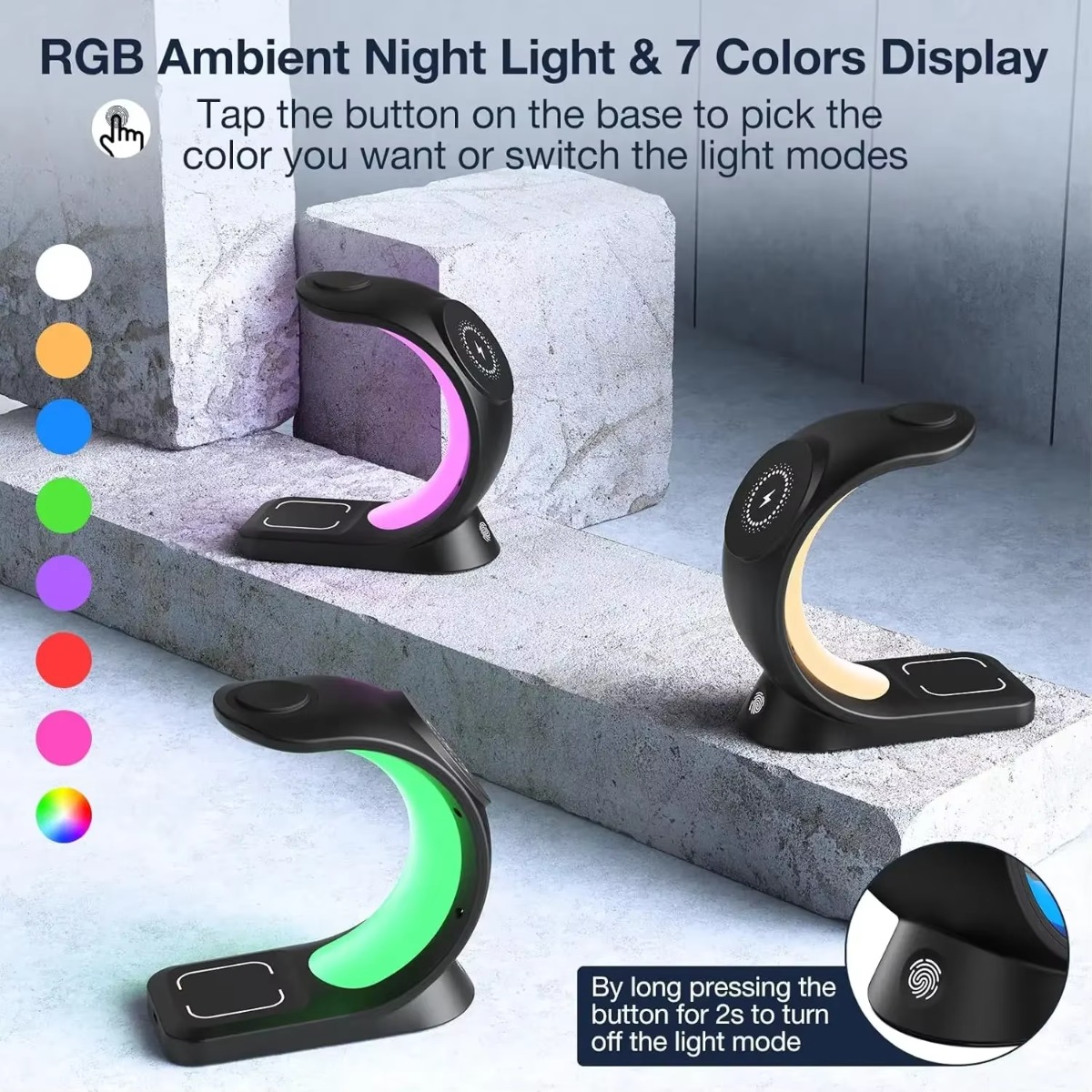 Magnetic Wireless Charger Touc - Smartwatch Touch ulasan dan harga