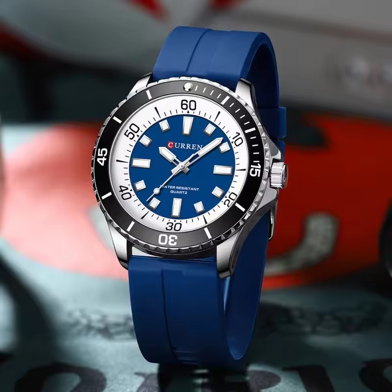 CURREN 8448 Men's Fashion Quar - Smartwatch Guess ulasan dan harga
