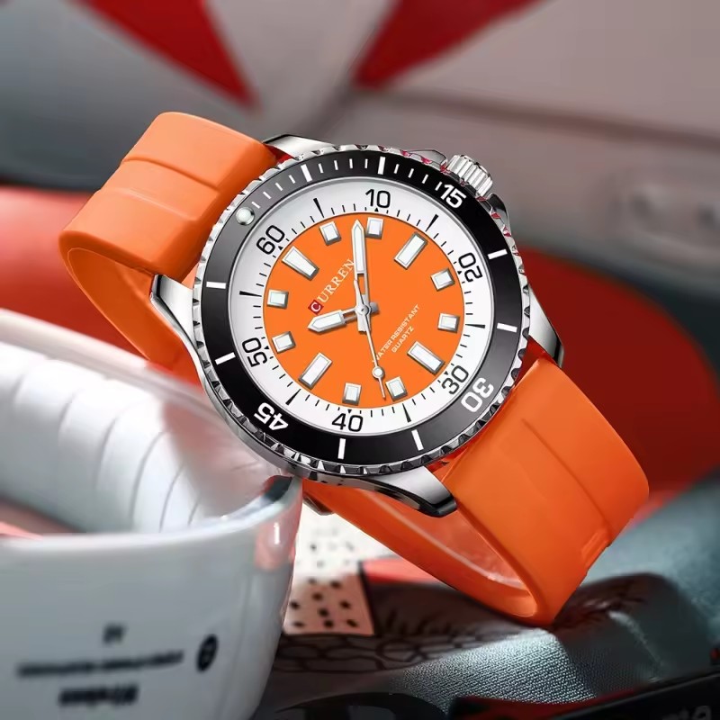 CURREN 8448 Men's Fashion Quar - Smartwatch Guess ulasan dan harga