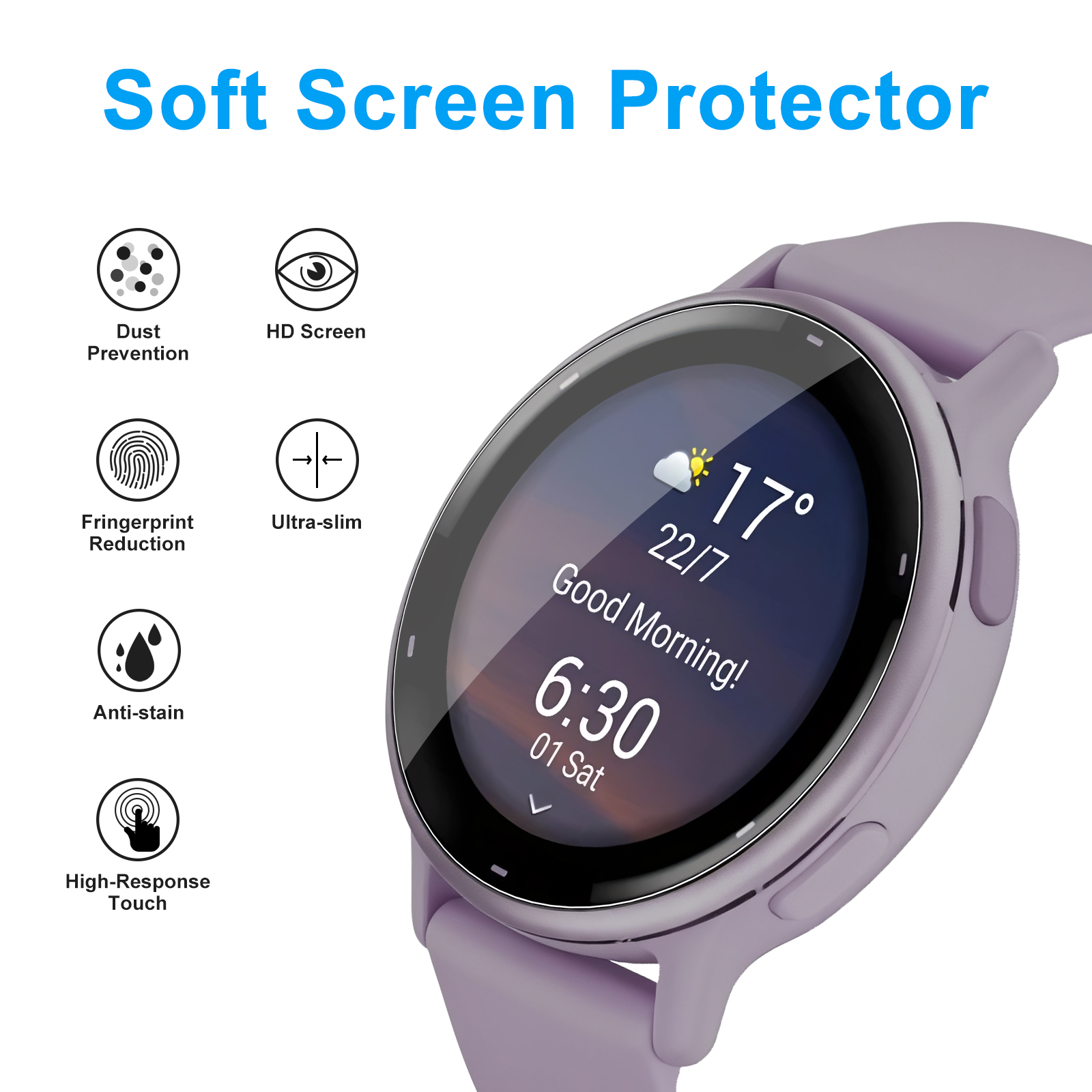 Soft Clear Protective Film For - Watch Face Protector ulasan dan harga