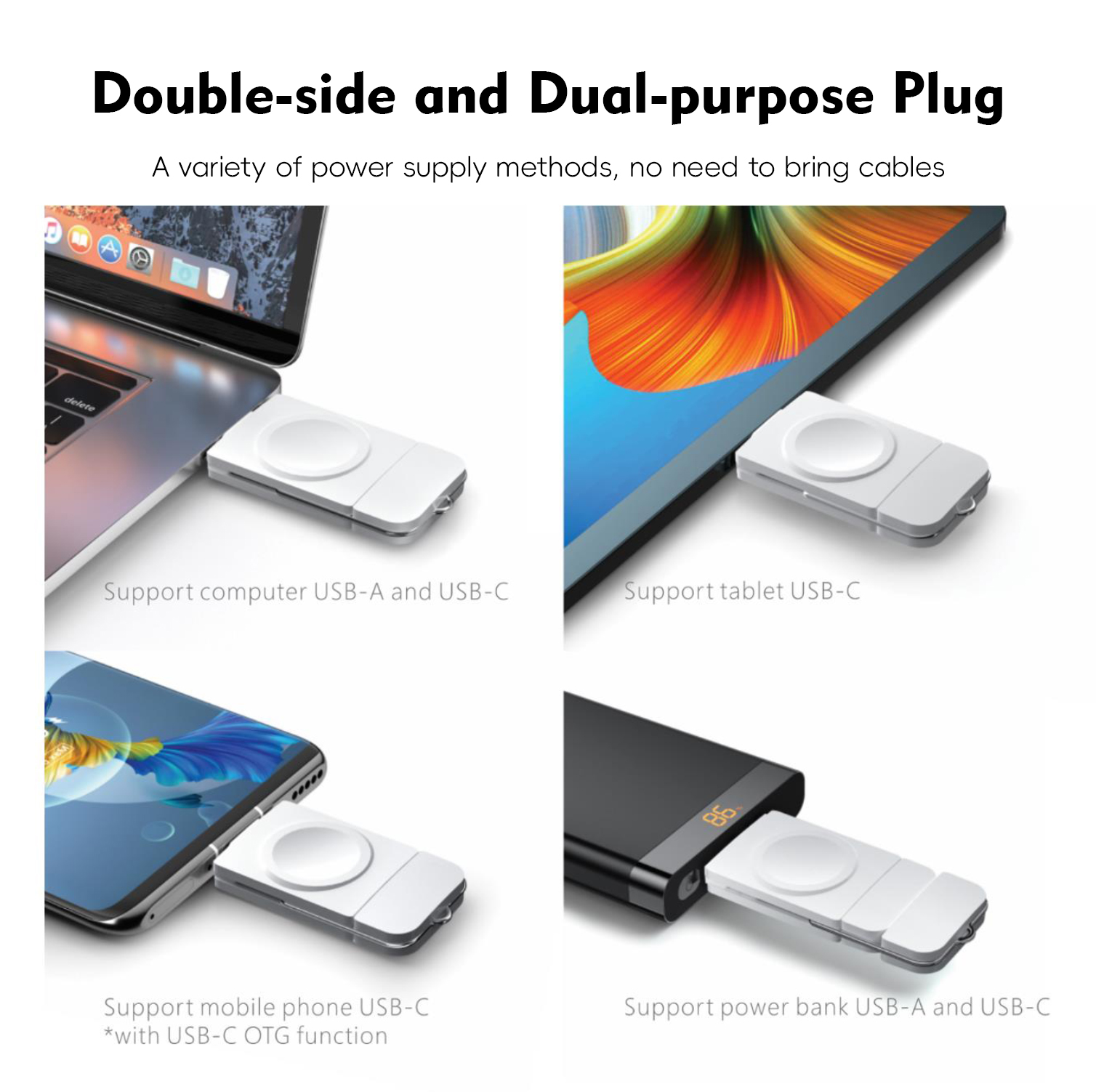 Portable Wireless Charger with - Wireless Charger Watch ulasan dan harga