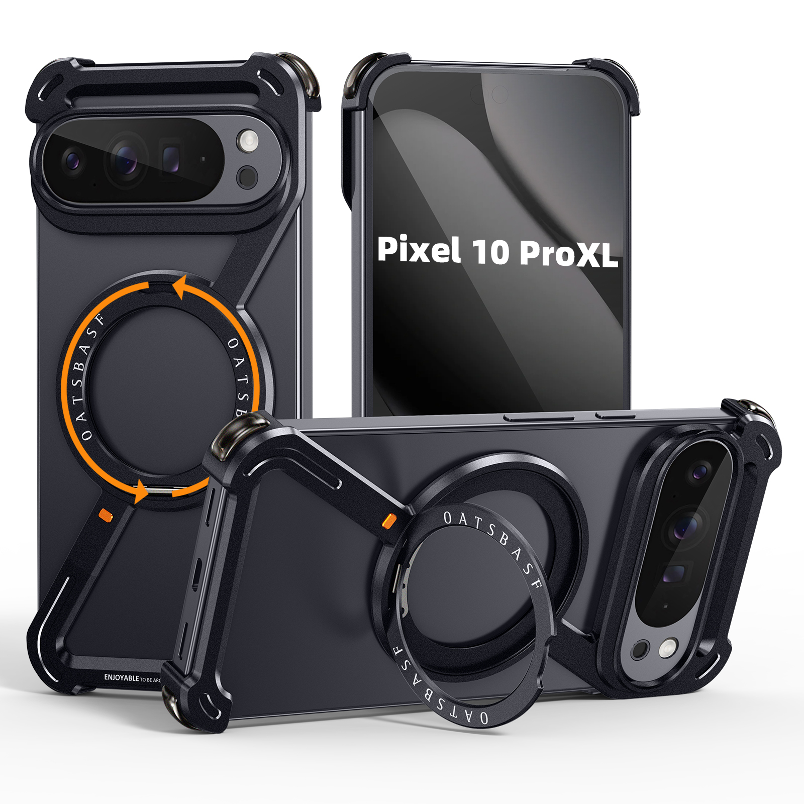 Oatsbasf Metal Phone Case for  - Magnetic Charging Stand ulasan dan harga