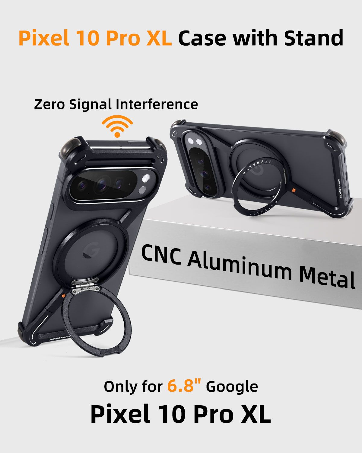 Oatsbasf Metal Phone Case for  - Magnetic Charging Stand ulasan dan harga