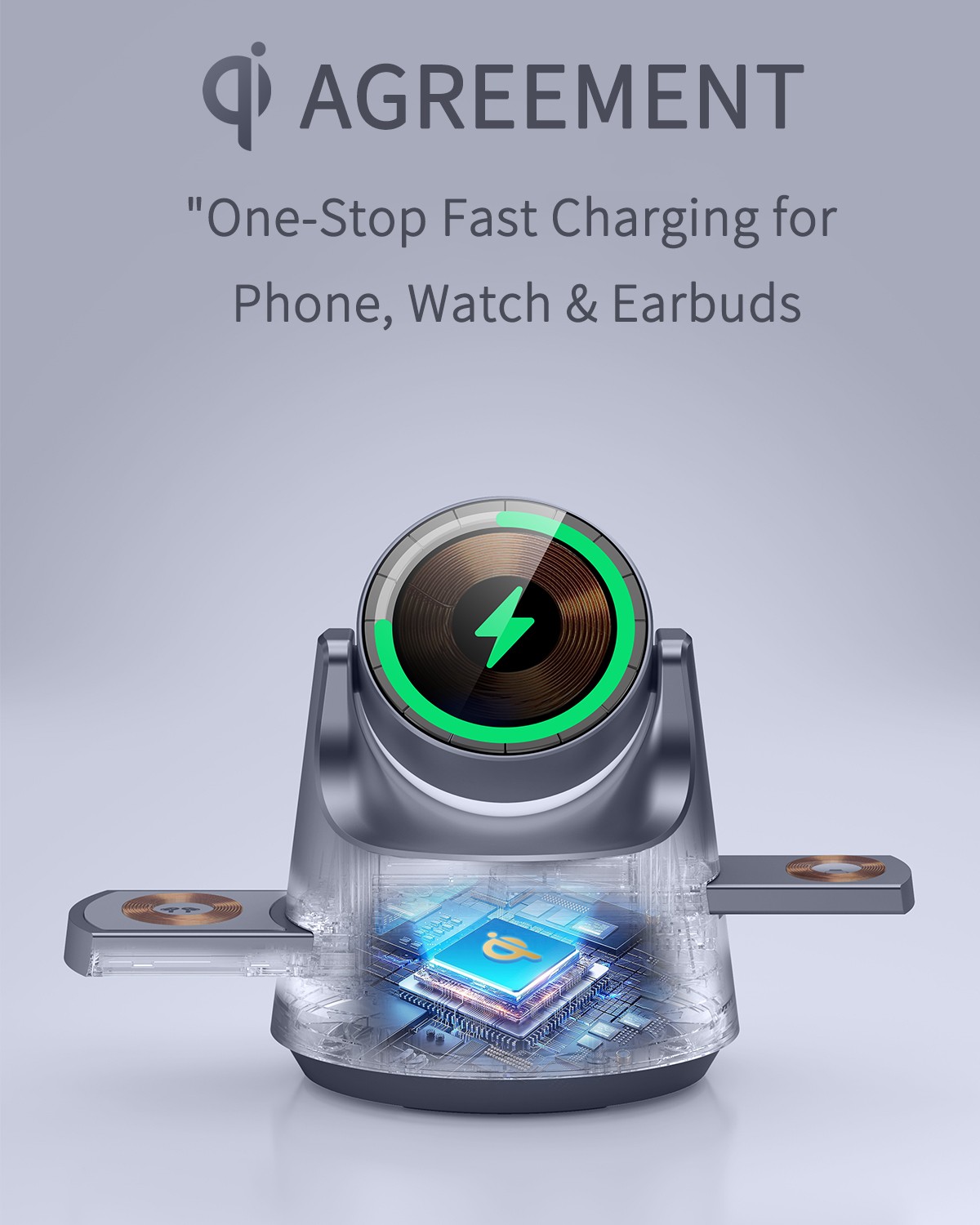 New 4 in 1 15W Wireless Charge - Smartwatch Headset ulasan dan harga