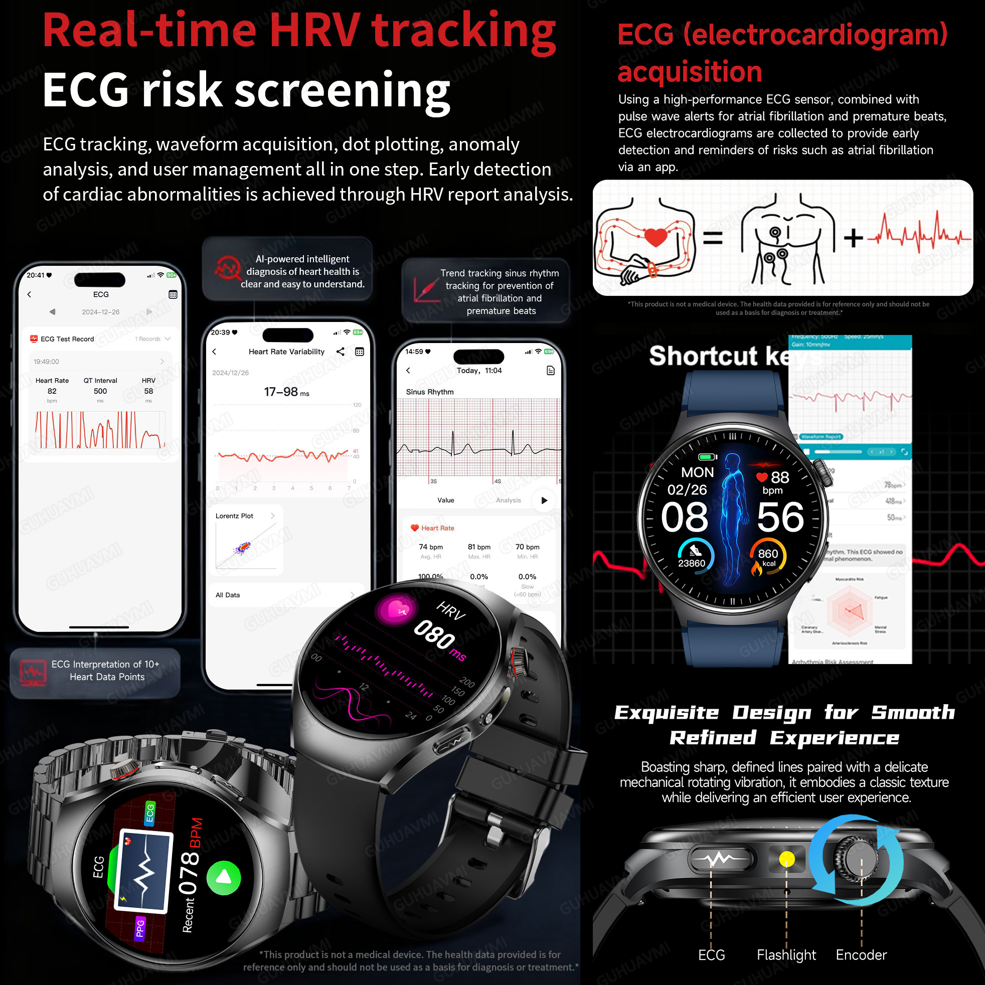 2026 New Accurate Diagnosis Sm - Smartwatch Headset ulasan dan harga