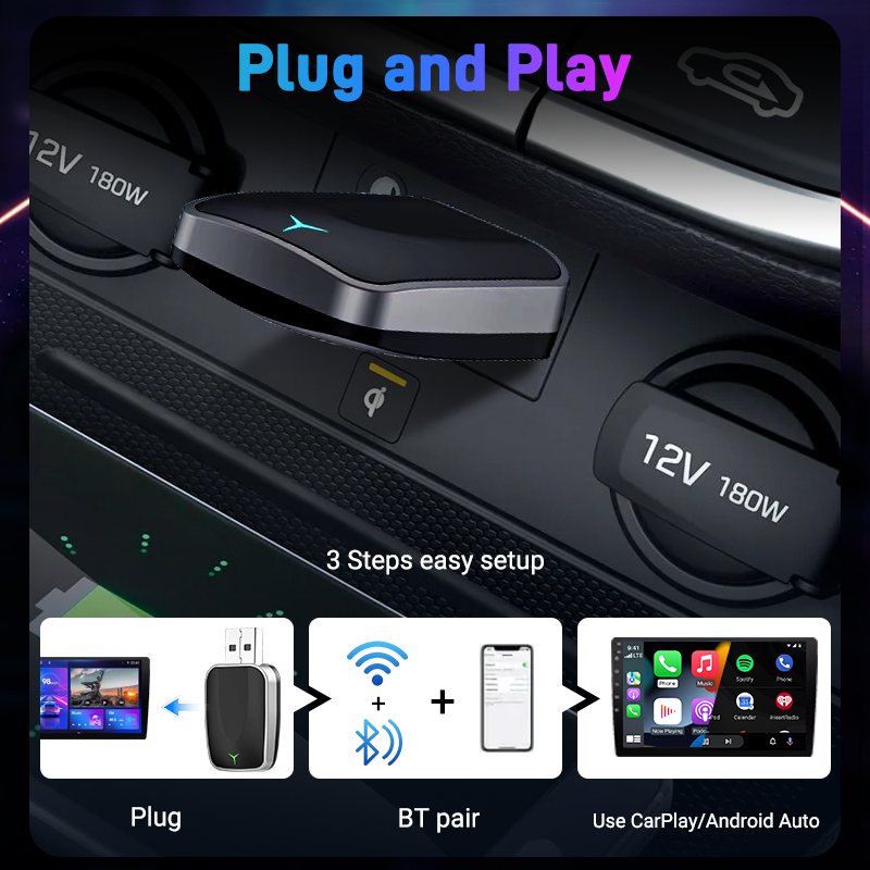 2in1 Wireless CarPlay Android  - Smartwatch Universal ulasan dan harga