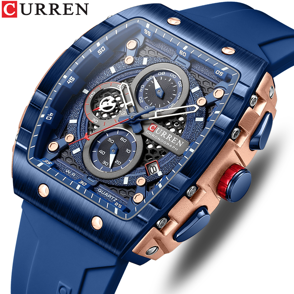 CURREN Sports Unique Rectangul - Smartwatch Guess ulasan dan harga