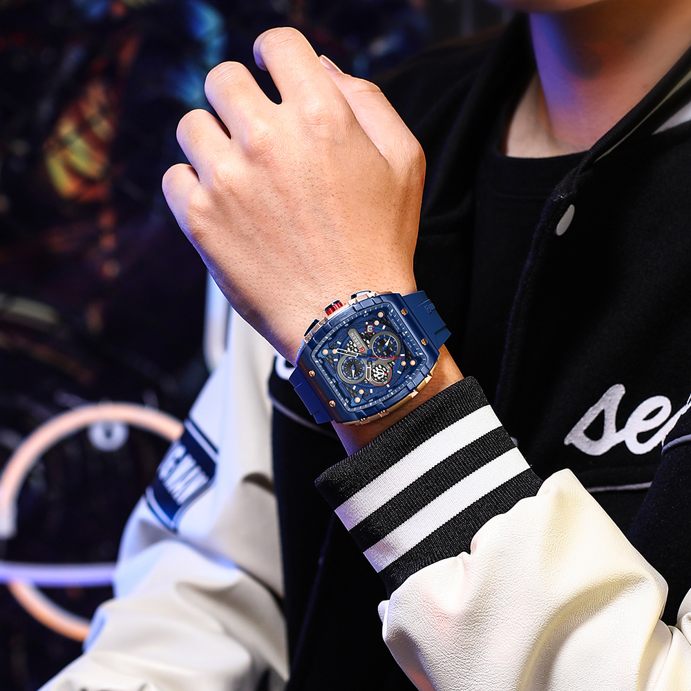 CURREN Sports Unique Rectangul - Smartwatch Guess ulasan dan harga