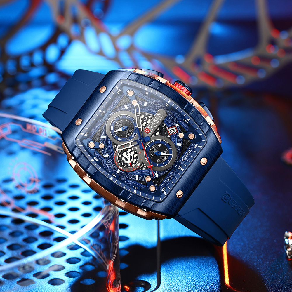 CURREN Sports Unique Rectangul - Smartwatch Guess ulasan dan harga