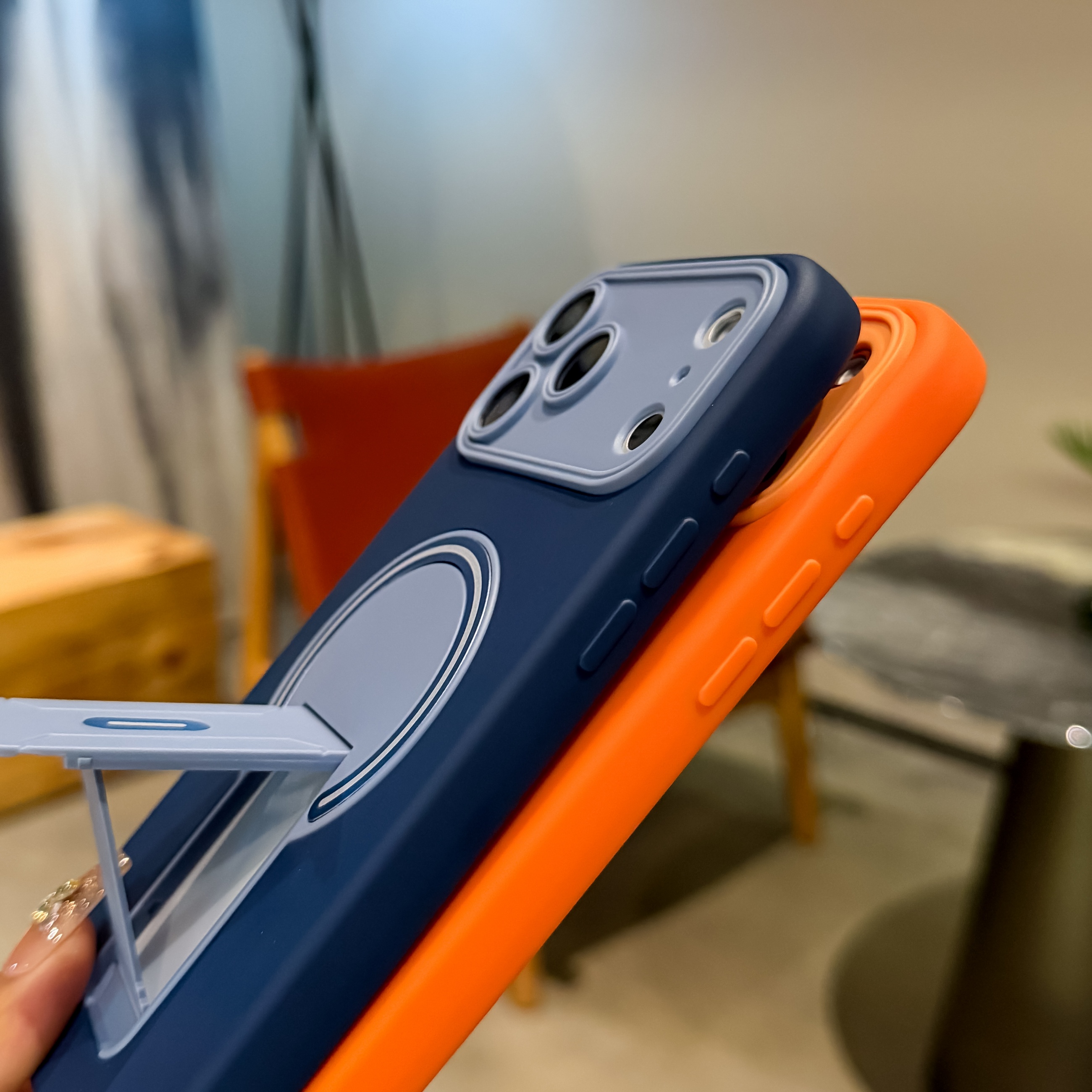 Luxury Fold Stand Holder Shock - Magnetic Charging Stand ulasan dan harga