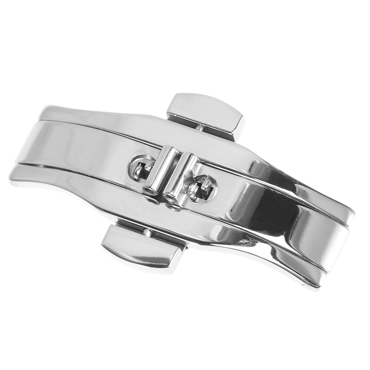 Stainless Steel Double Push Bu - Stainless Mesh Band ulasan dan harga