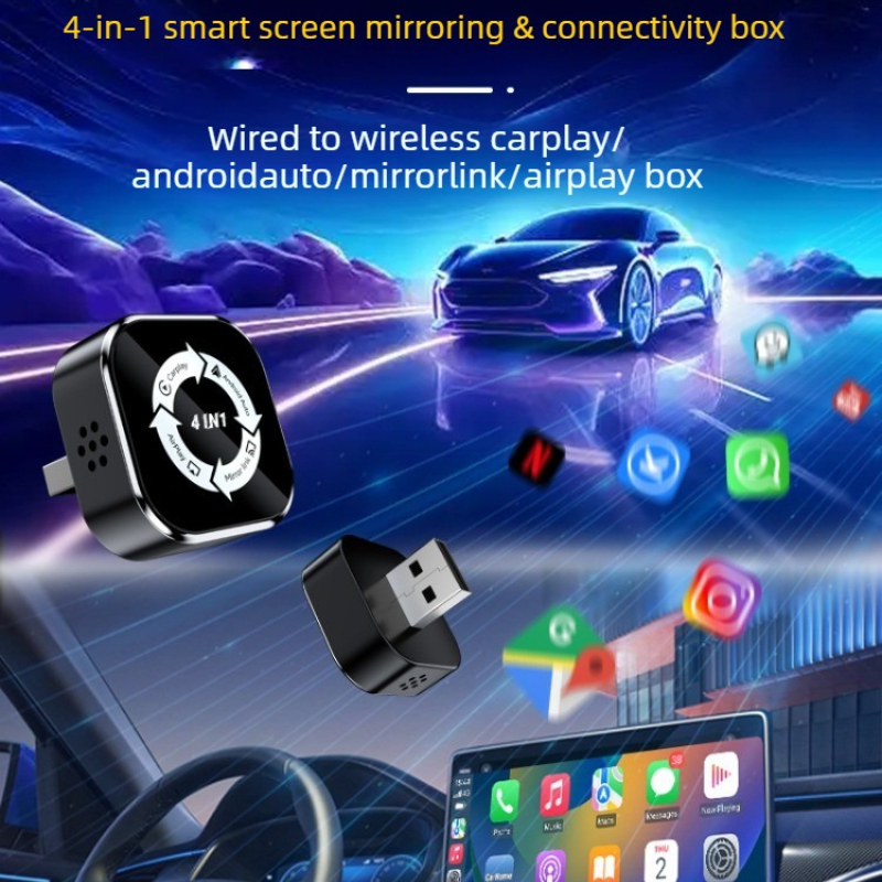 4-in-1 Wireless CarPlay Androi - Smartwatch Universal ulasan dan harga