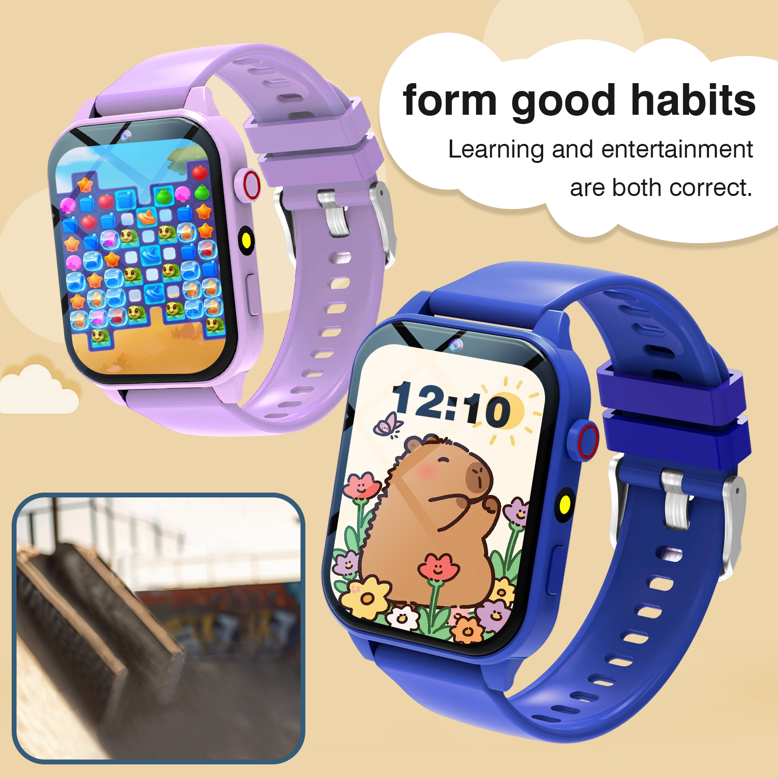 Kids′s Smart Watch 18 Games Ca - Smartwatch Touch ulasan dan harga