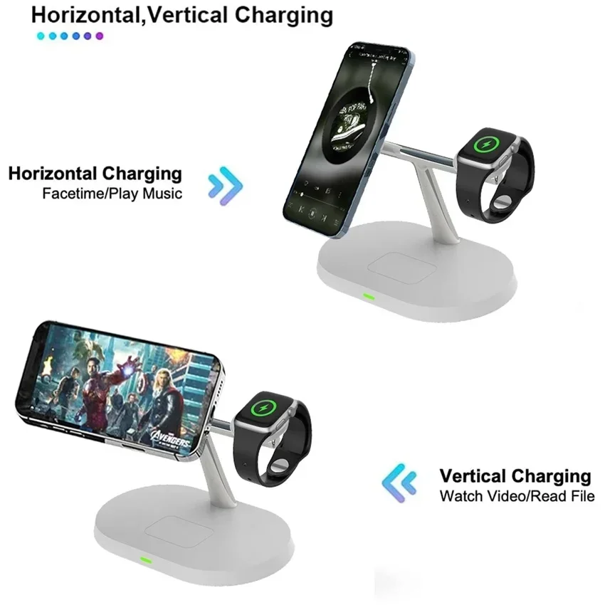 Magnetic Wireless Charger Stan - Wireless Charger Watch ulasan dan harga