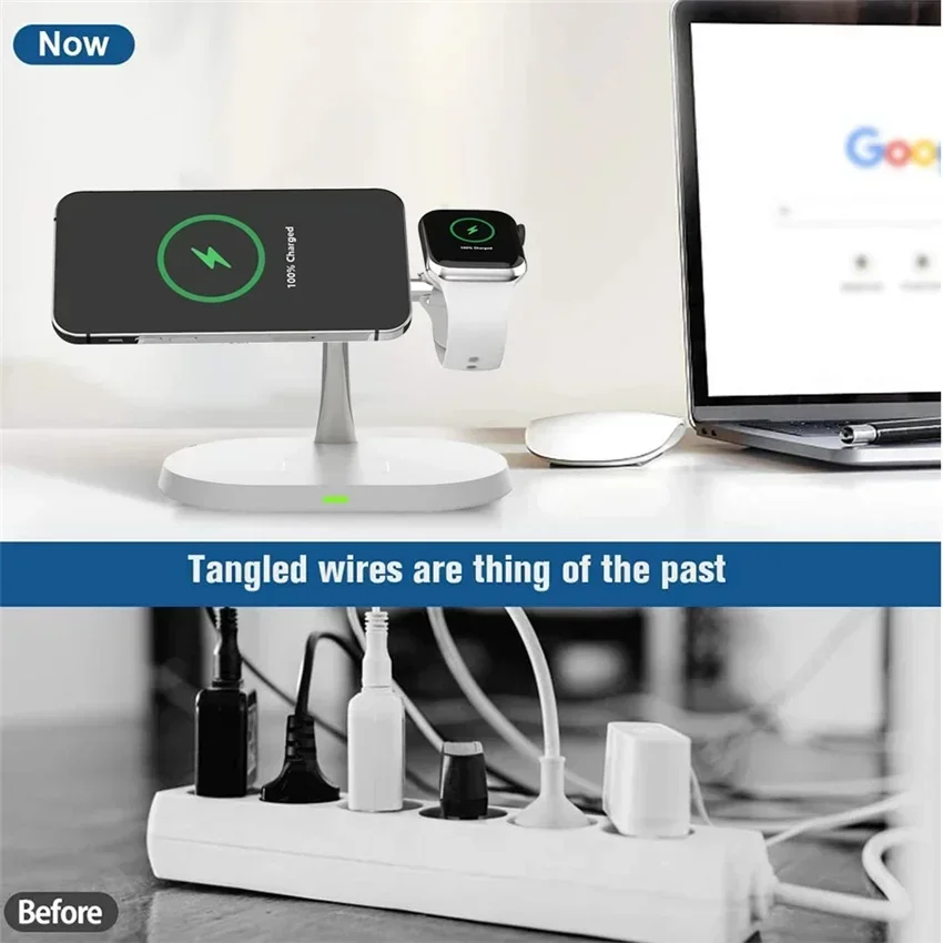 Magnetic Wireless Charger Stan - Wireless Charger Watch ulasan dan harga