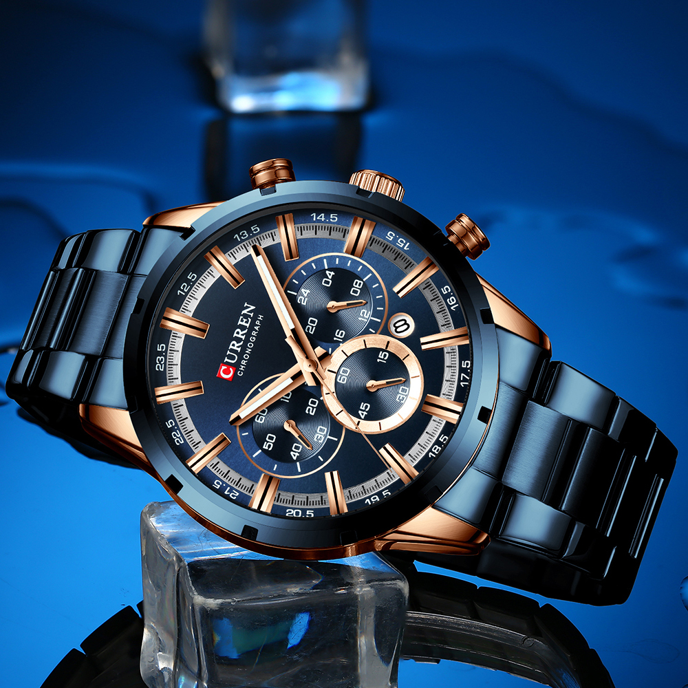 Curren Men's Watch Blue Dial S - Smartwatch Guess ulasan dan harga