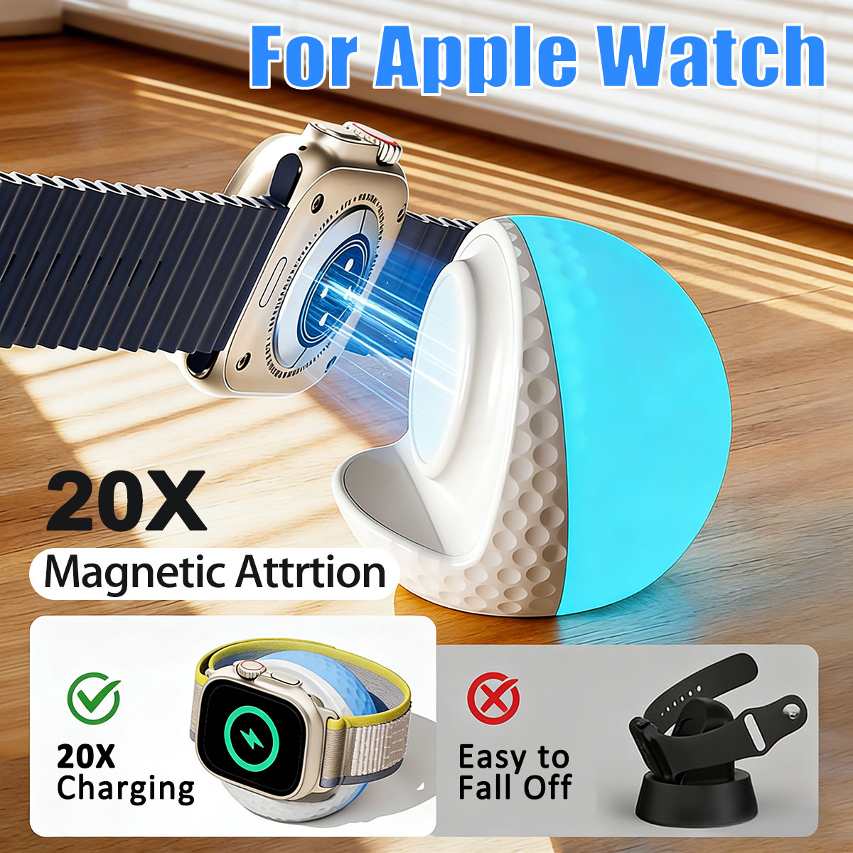 Portable RGB Lighting Wireless - Magnetic Charging Stand ulasan dan harga