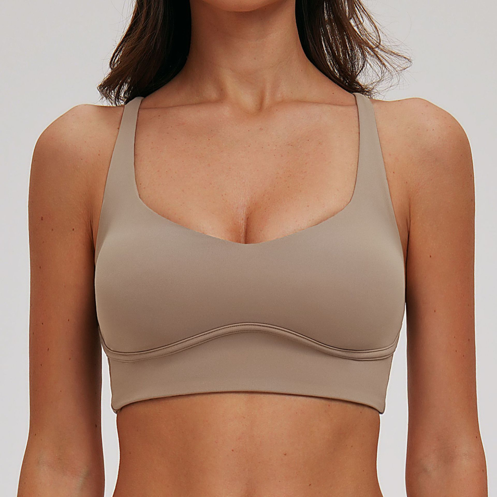 Sexy V-neck Sports Bra Yoga Un - Rugged Sport Strap ulasan dan harga
