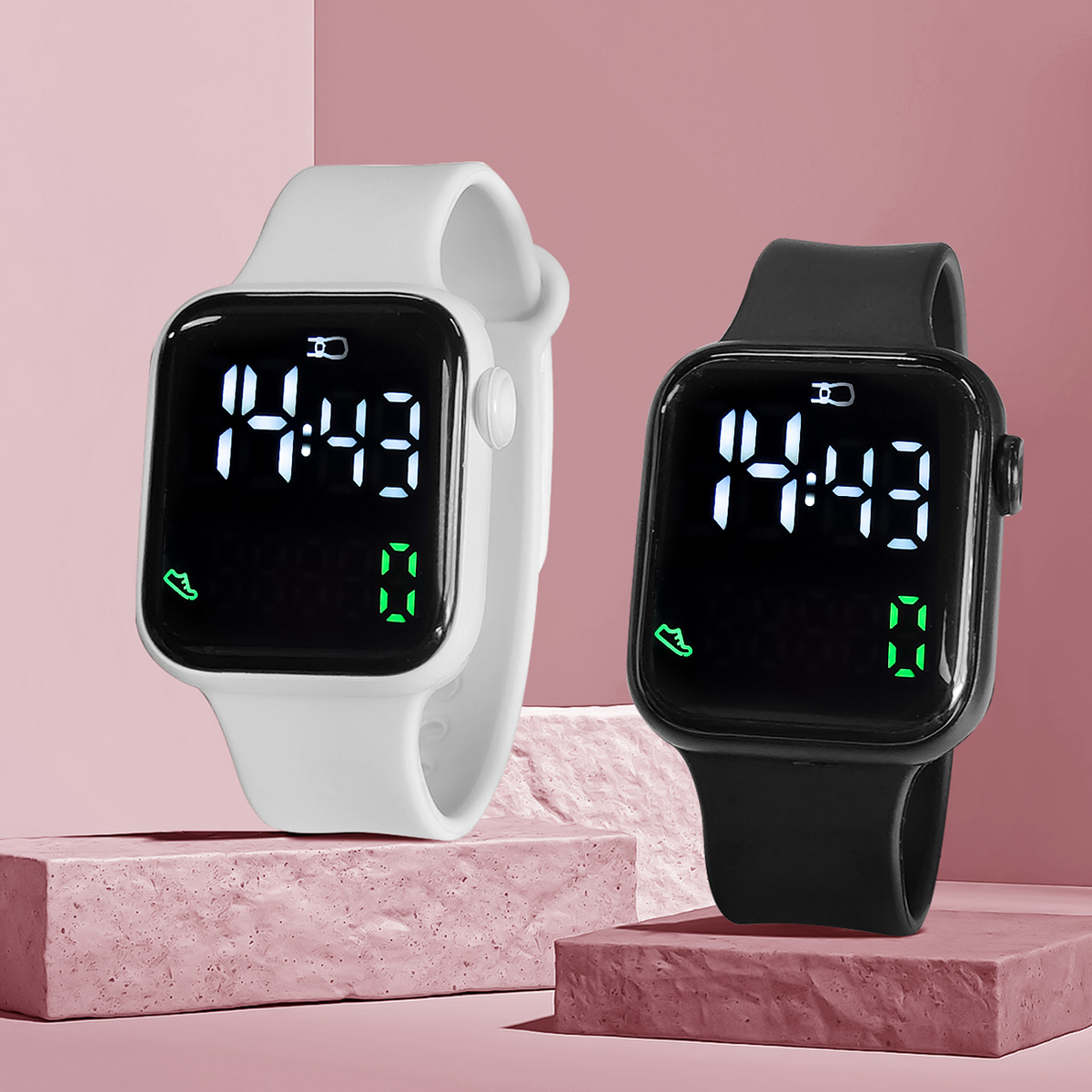 New 2PCS Student Minimalist Sm - Smartwatch Touch ulasan dan harga