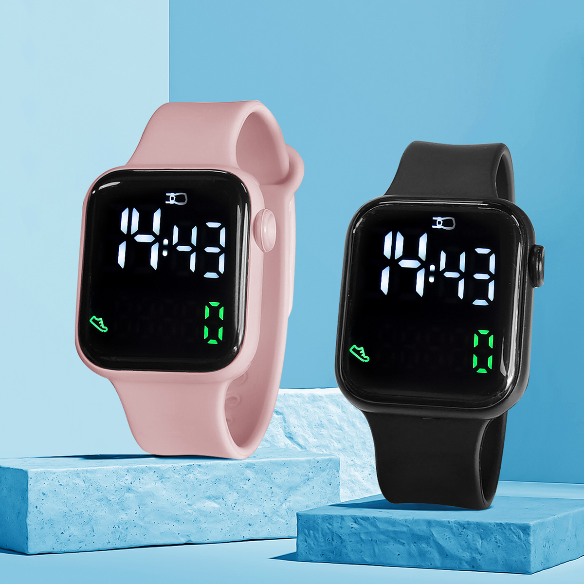 New 2PCS Student Minimalist Sm - Smartwatch Touch ulasan dan harga