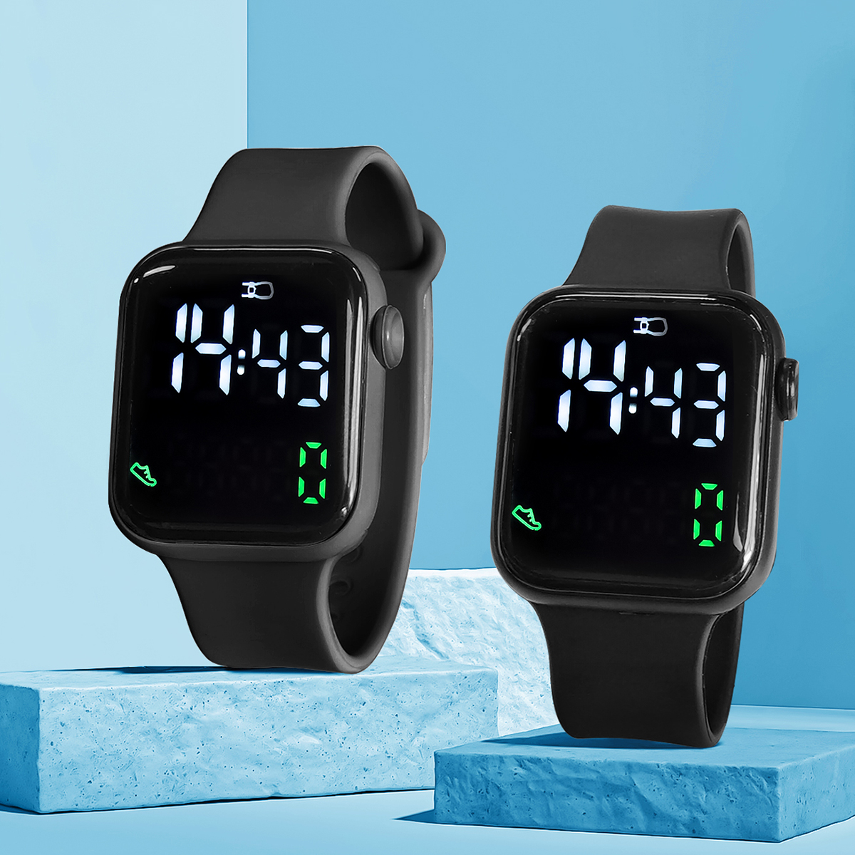 New 2PCS Student Minimalist Sm - Smartwatch Touch ulasan dan harga