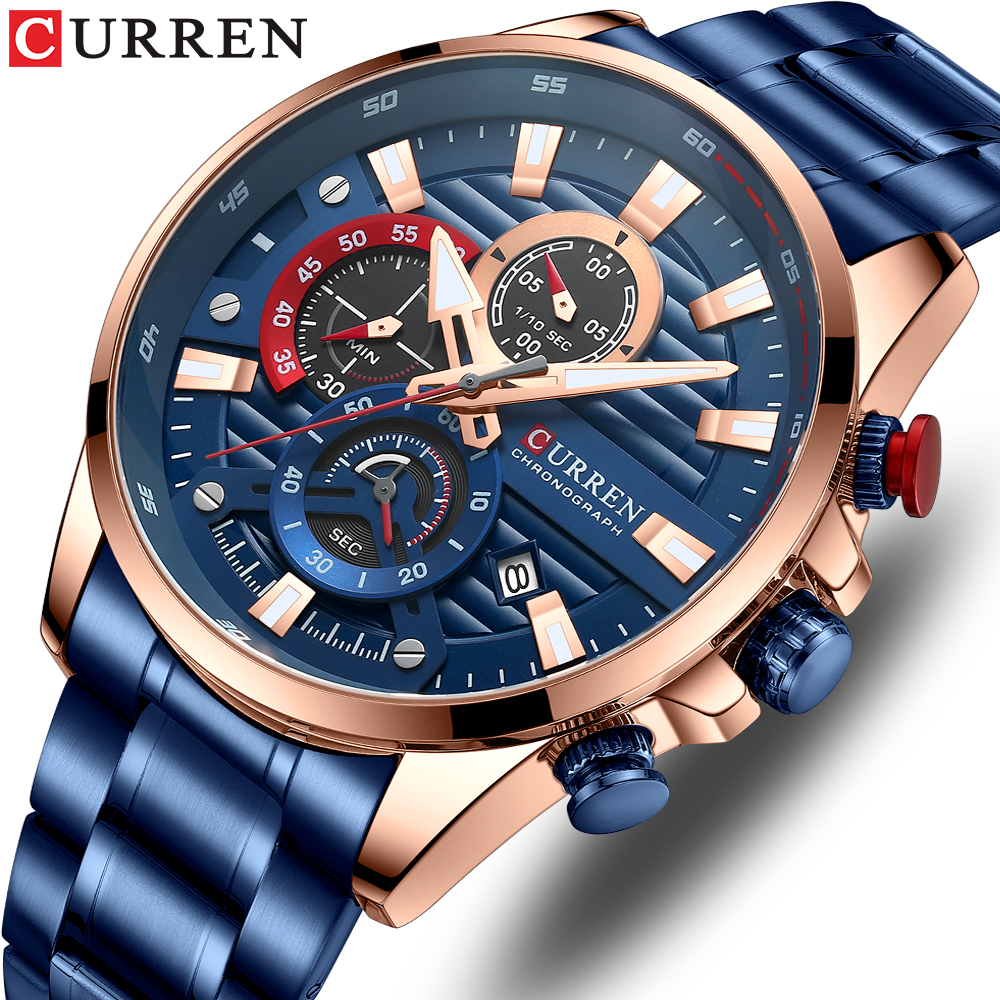 CURREN New Blue Multi Function - Smartwatch Guess ulasan dan harga