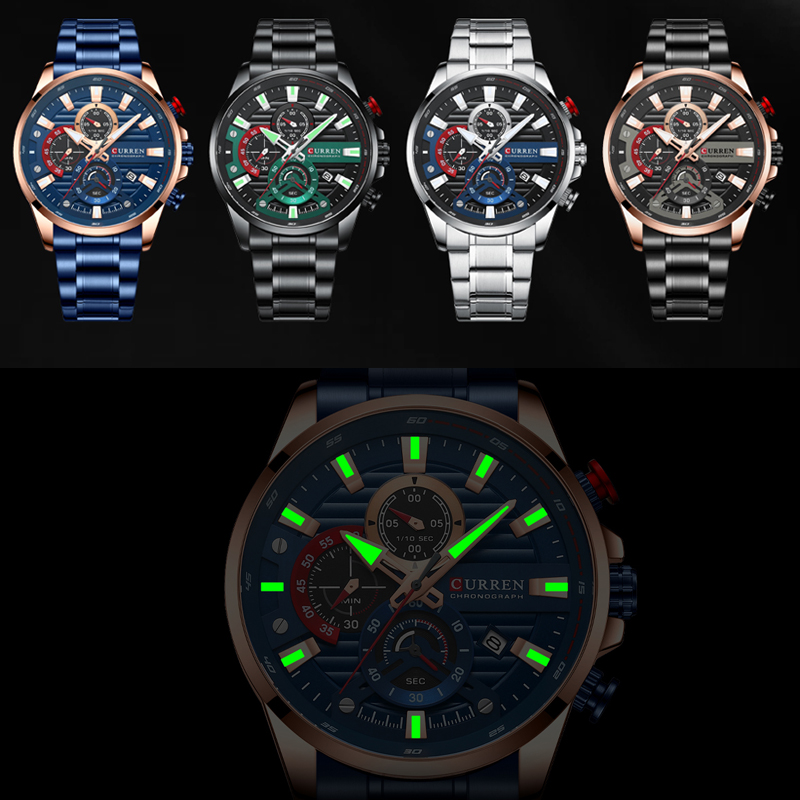 CURREN New Blue Multi Function - Smartwatch Guess ulasan dan harga