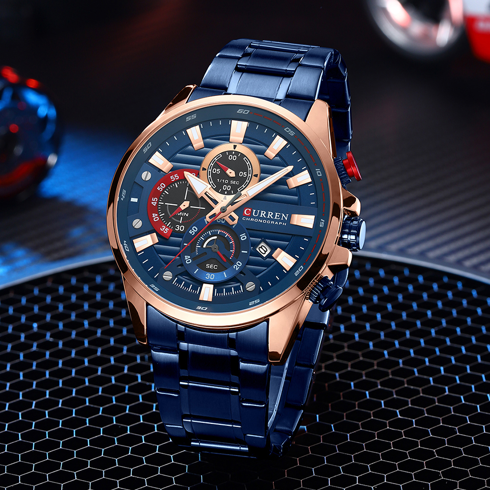 CURREN New Blue Multi Function - Smartwatch Guess ulasan dan harga