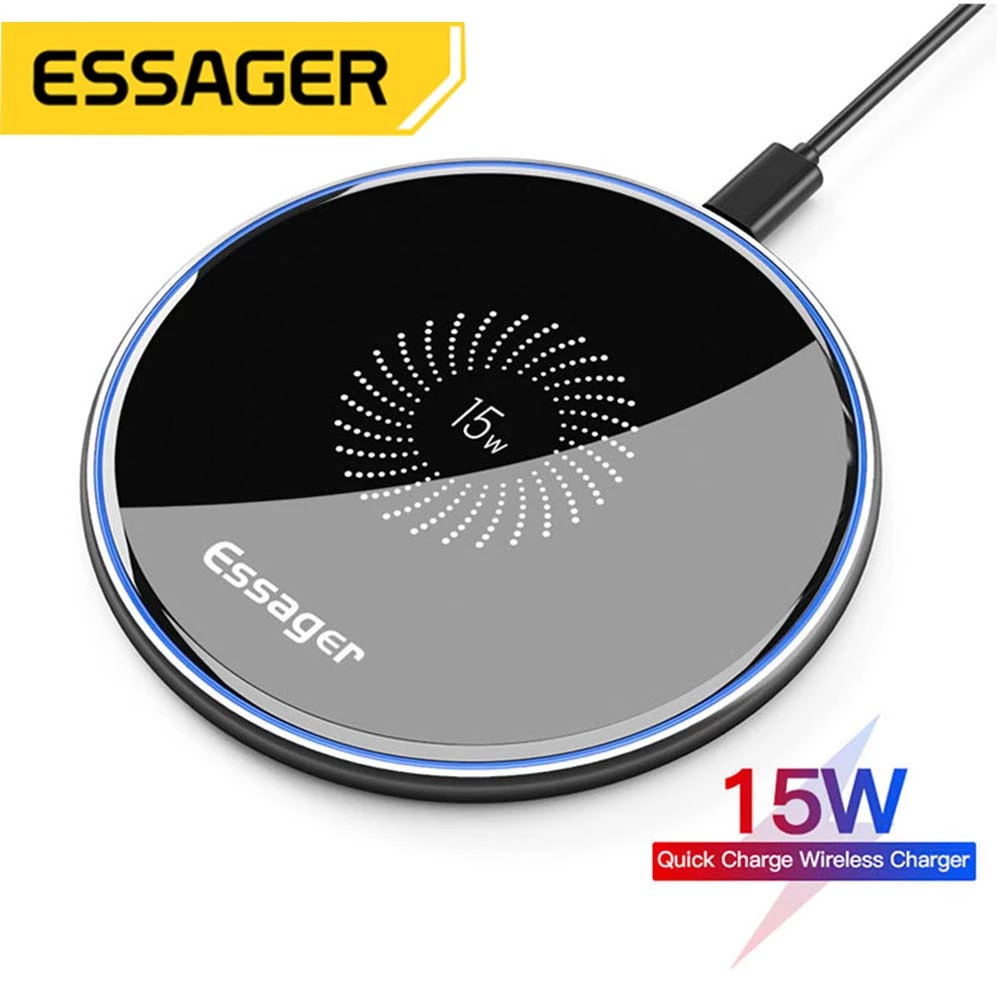 Essager 15W Fast Wireless Char - Wireless Charger Watch ulasan dan harga