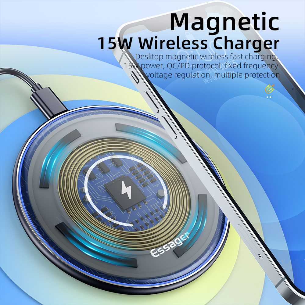 Essager 15W Fast Wireless Char - Wireless Charger Watch ulasan dan harga