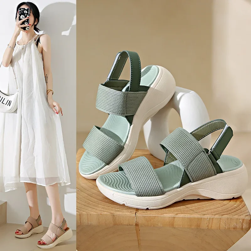 Women's Platform Sport Sandals - Sport Loop Strap ulasan dan harga