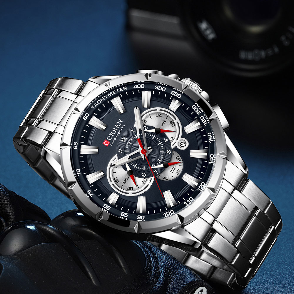 CURREN New Casual Sport Chrono - Smartwatch Guess ulasan dan harga