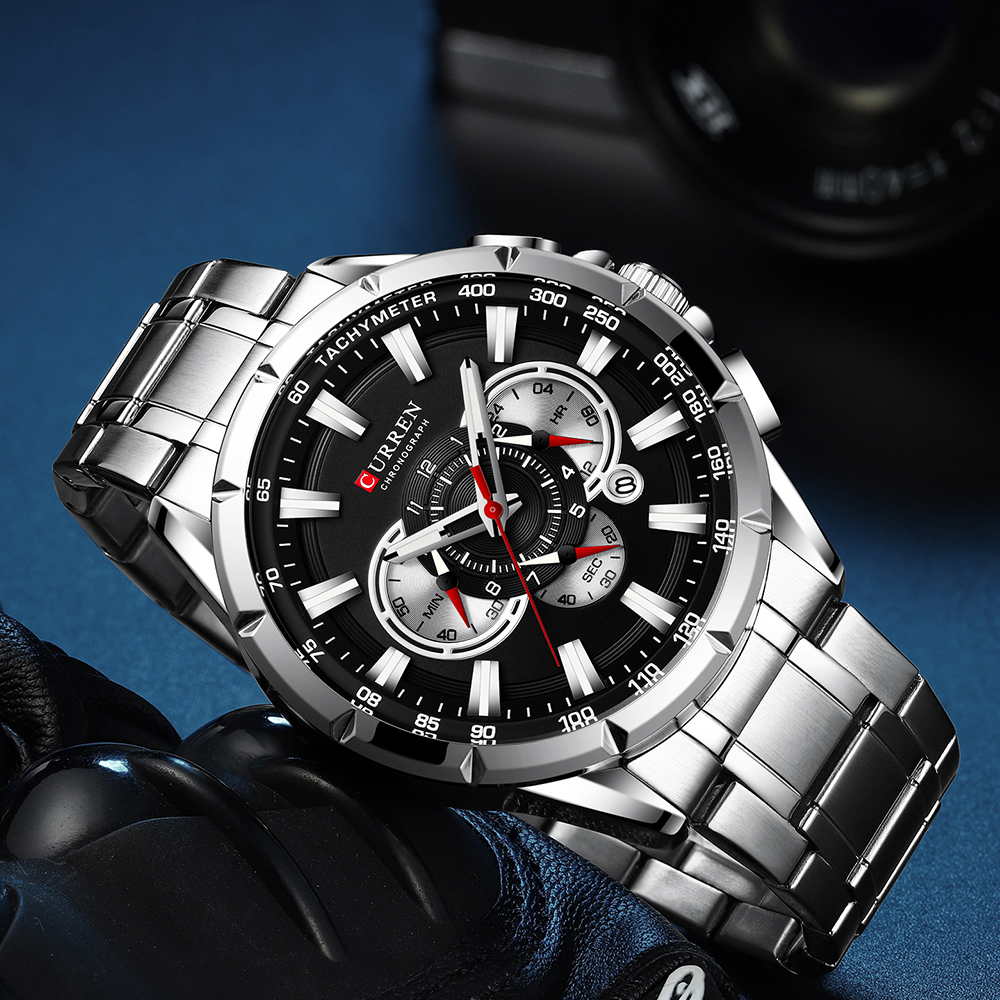 CURREN New Casual Sport Chrono - Smartwatch Guess ulasan dan harga