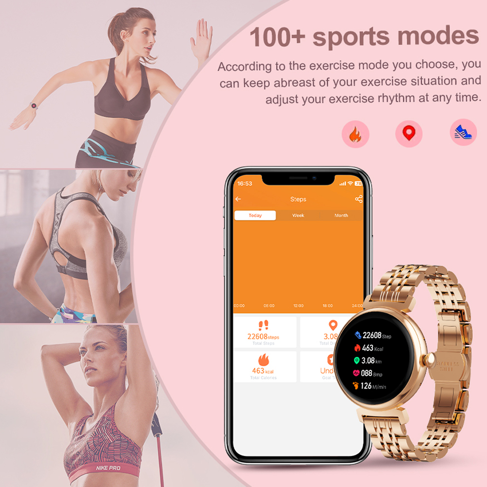 1.04 inch AMOLED Screen Fashio - Smartwatch Faces ulasan dan harga