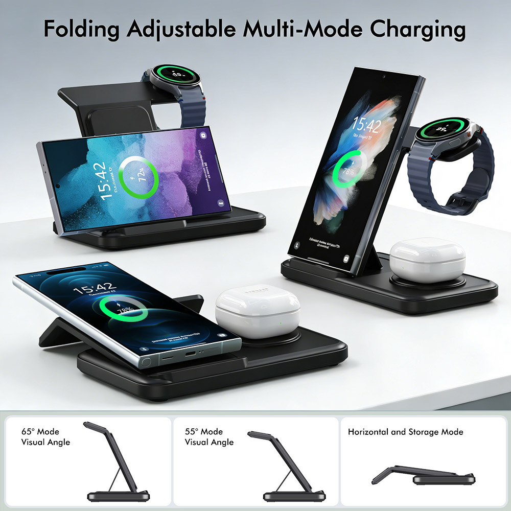 3 in 1 Wireless Charger Stand  - Wireless Charger Watch ulasan dan harga